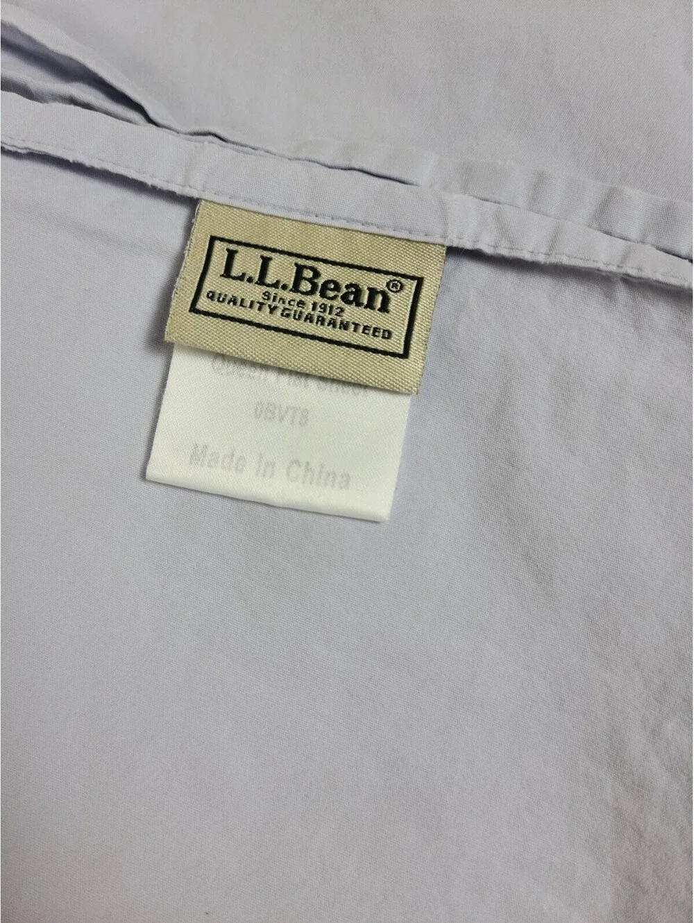 LL Bean Queen Purple Fitted & Flat Sheets